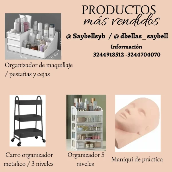 Insumos Saybell y D'Bellas, insumos de belleza